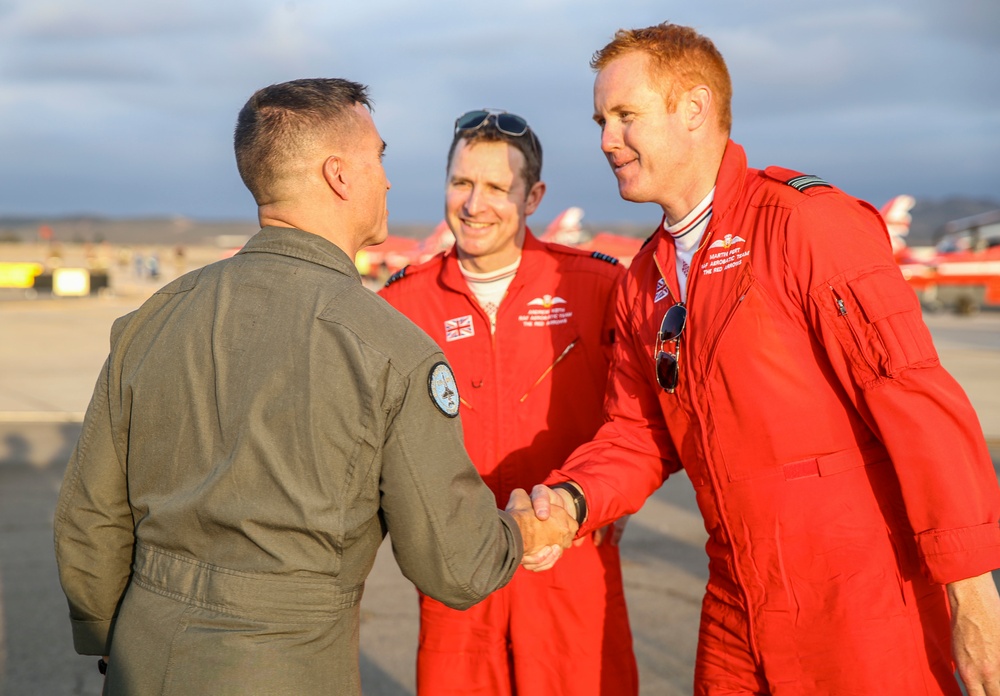 2019 MCAS Miramar Air Show: RAF Red Arrows Arrive