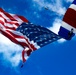 Flag arrives at the Esprit De Corps Golf Tournament