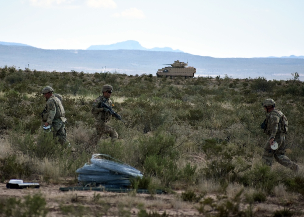 30th Armored Brigade Combat Team Sappers lead the way