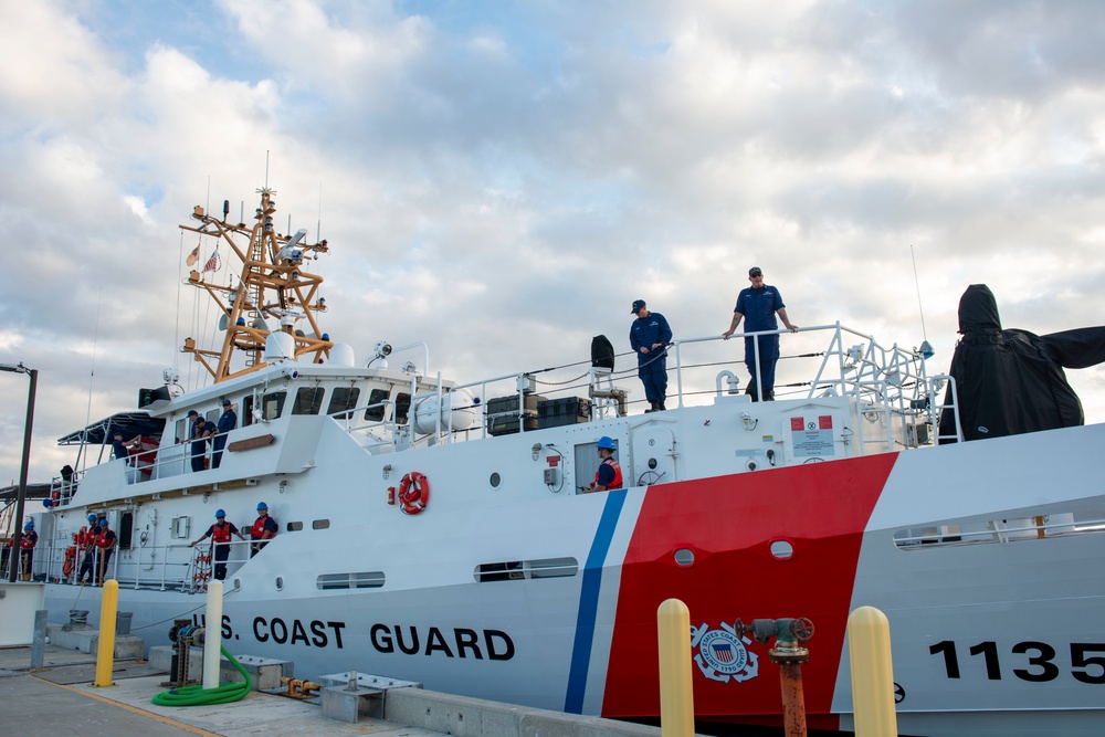 Coast Guard Cutter Angela McShan arrives at homeport