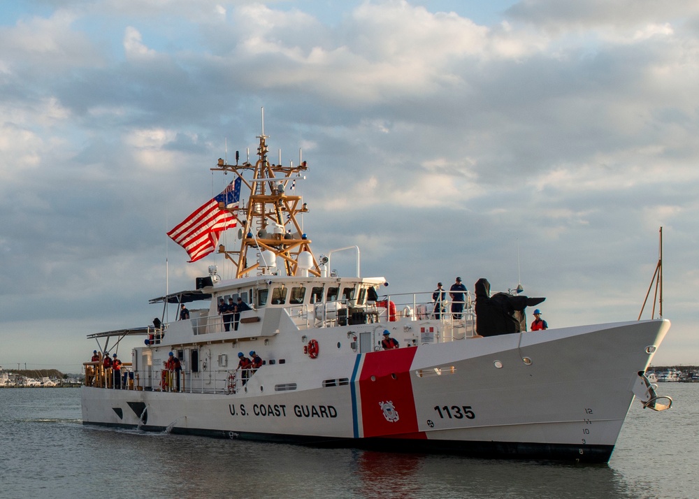 Coast Guard Cutter Angela McShan arrives at homeport