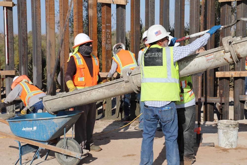 Task Force Barrier progress at Yuma, Ariz. project site
