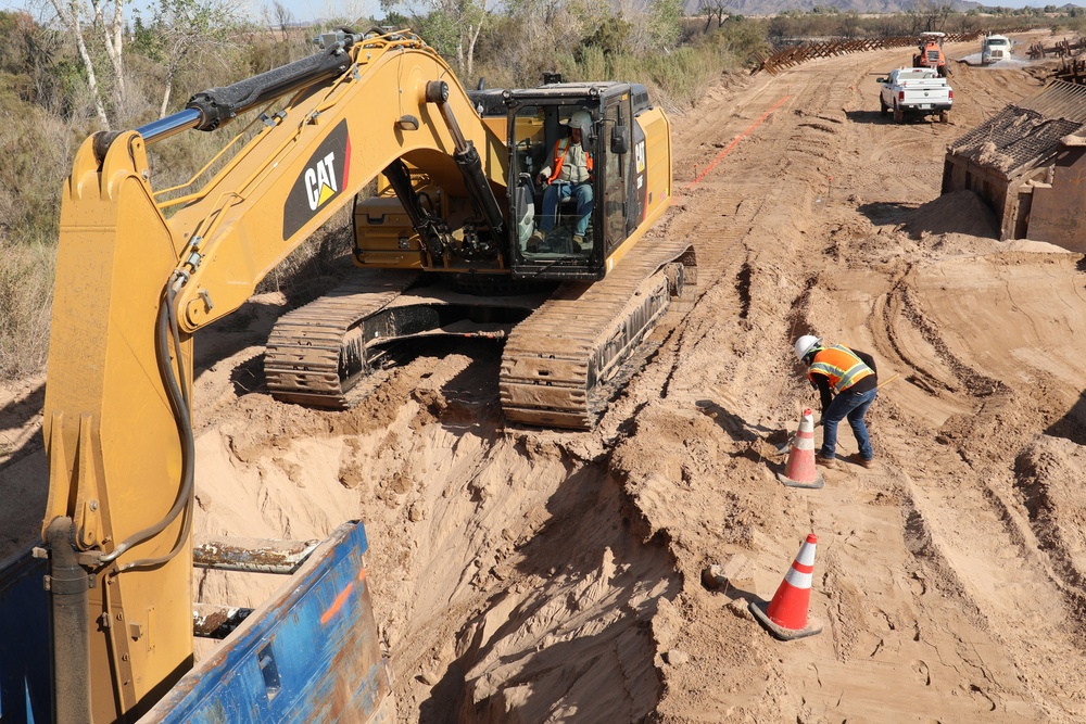Task Force Barrier progress at Yuma, Ariz. project site