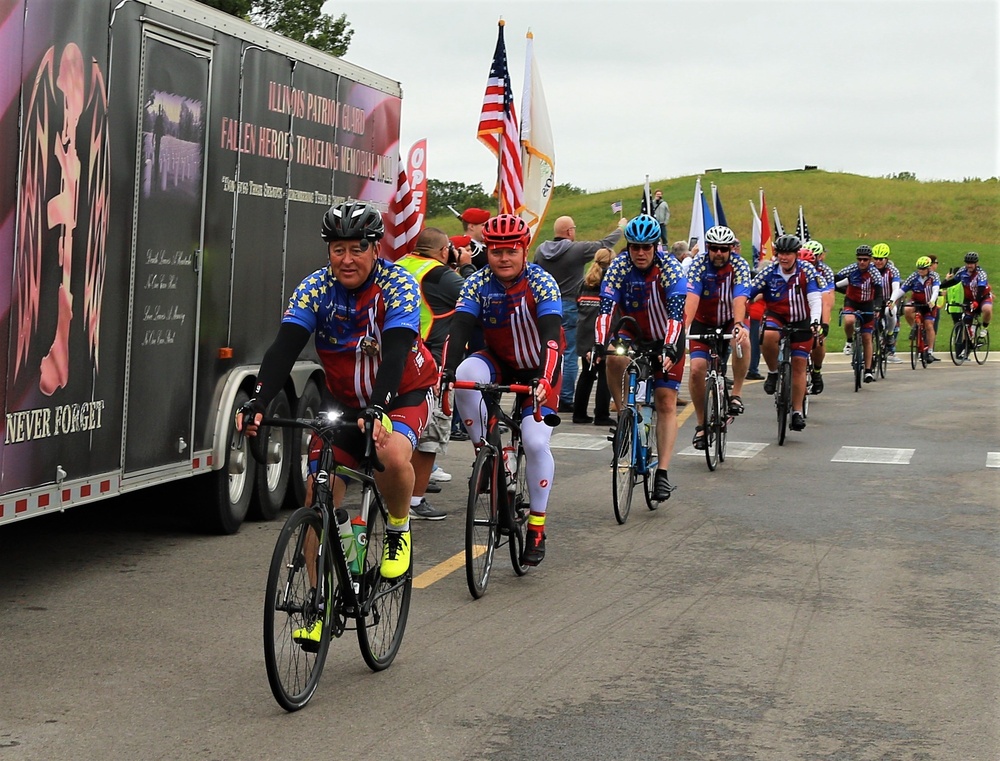 Gold Star Family Weekend: Guardsmen Lead Bicycle Riders Honoring Fallen Warriors