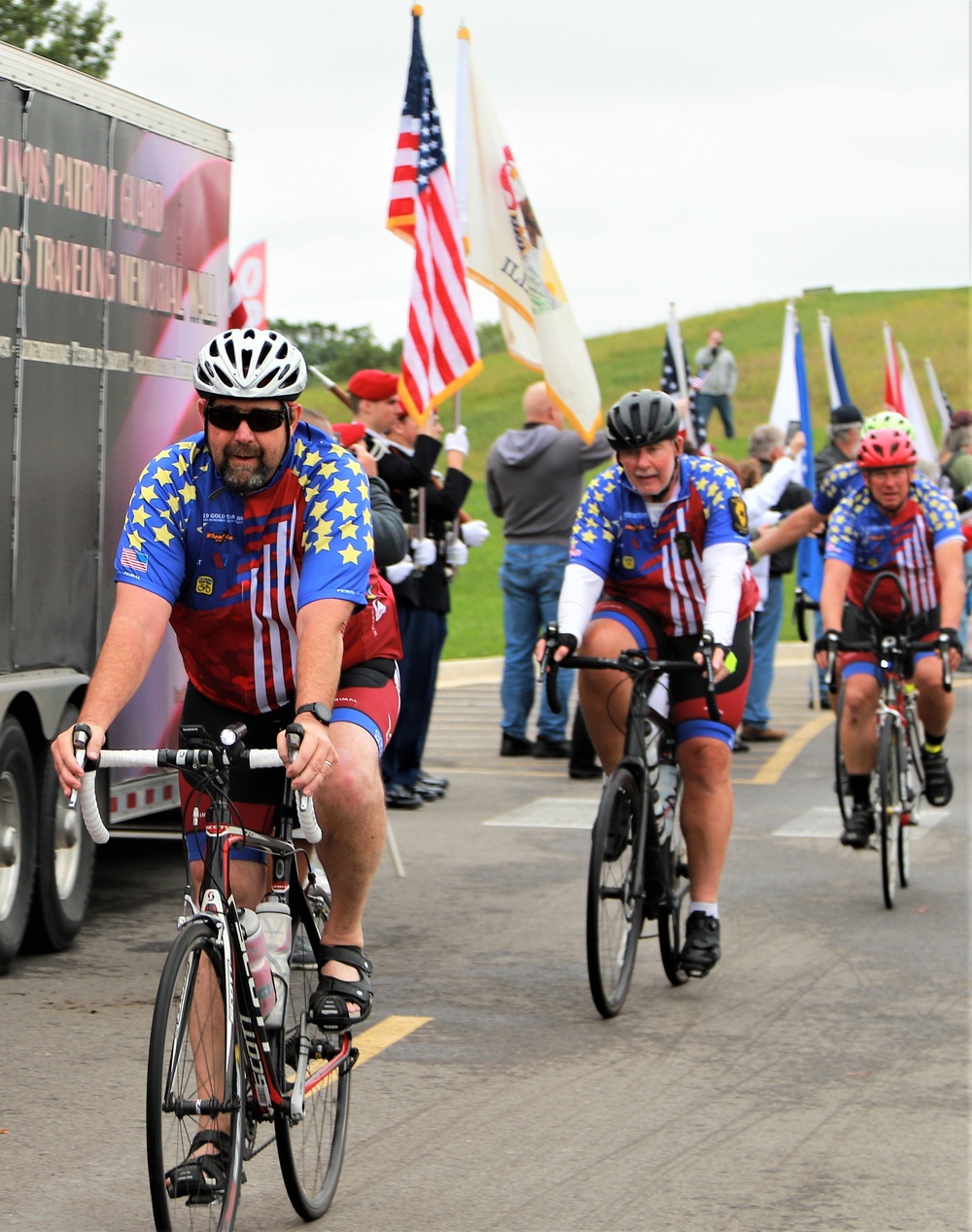 Gold Star Family Weekend: Guardsmen Lead Bicycle Riders Honoring Fallen Warriors