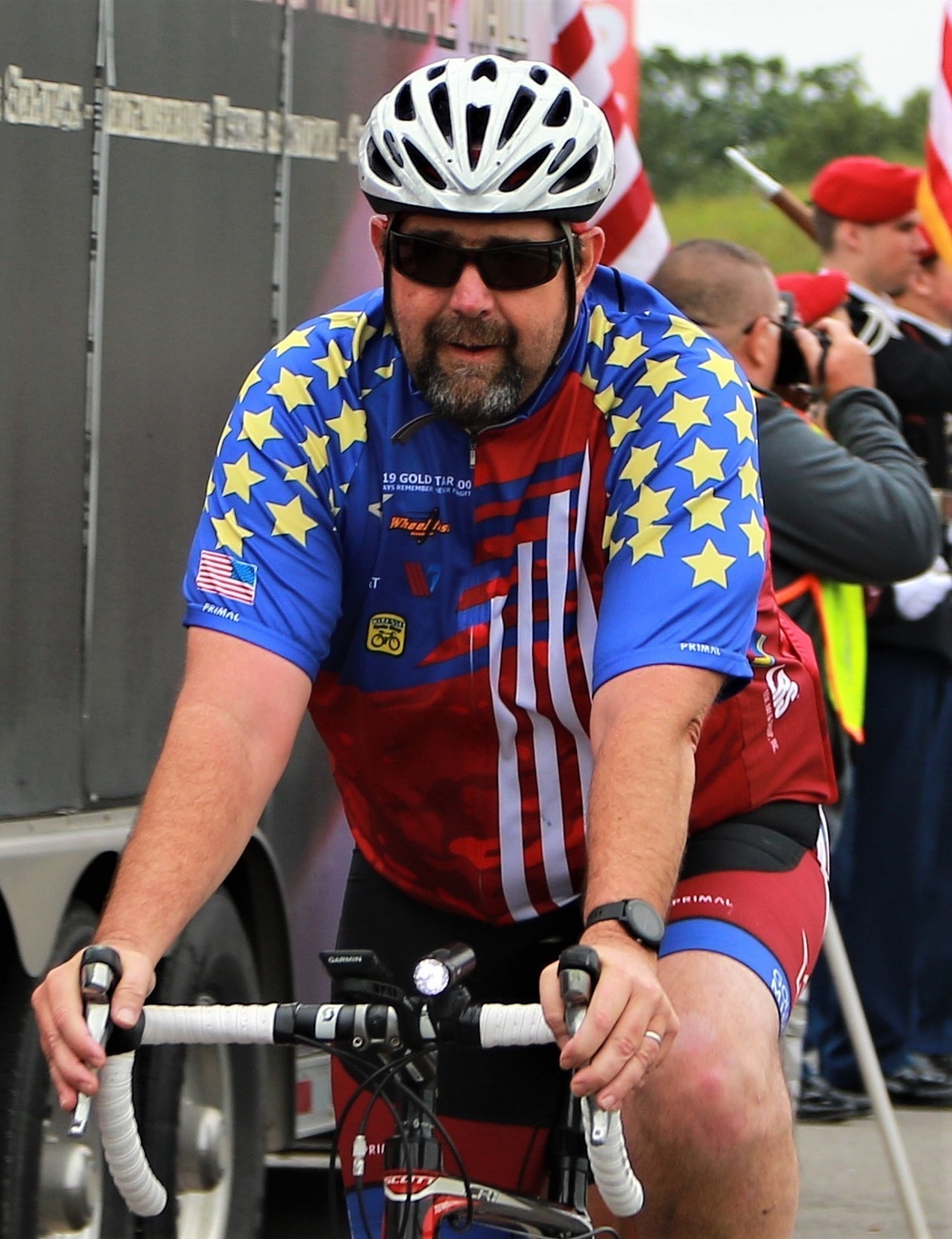 Gold Star Family Weekend: Guardsmen Lead Bicycle Riders Honoring Fallen Warriors