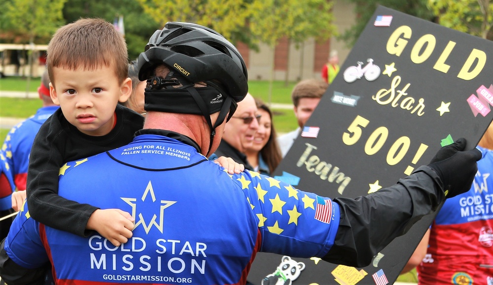 Gold Star Family Weekend: Guardsmen Lead Bicycle Riders Honoring Fallen Warriors