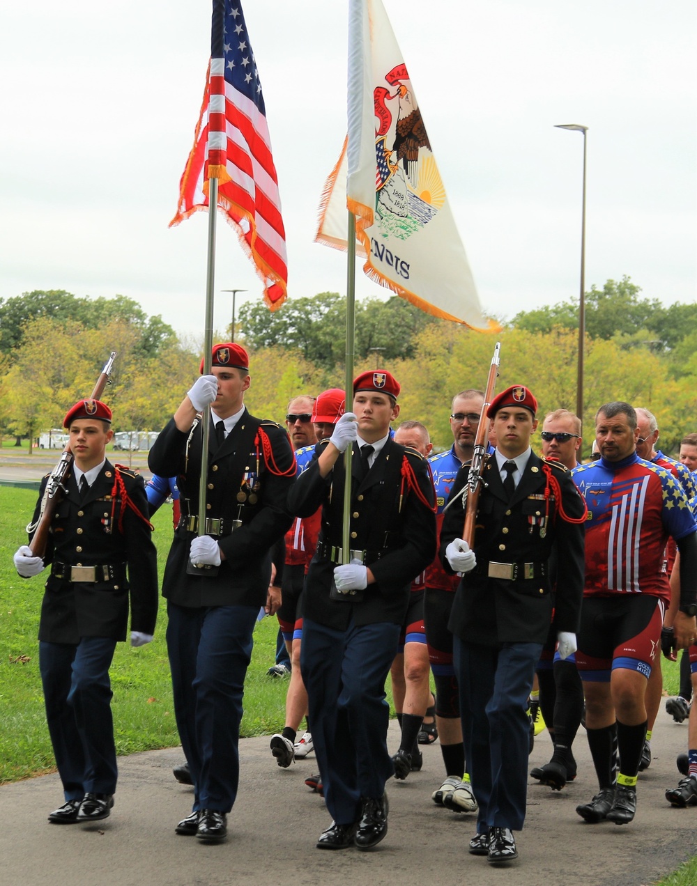 Gold Star Family Weekend: Guardsmen Lead Bicycle Riders Honoring Fallen Warriors