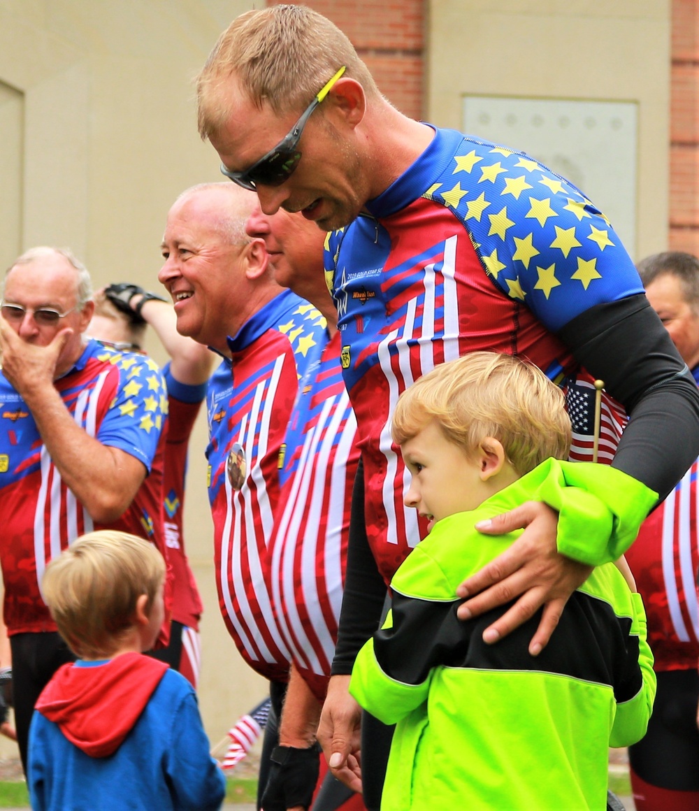 Gold Star Family Weekend: Guardsmen Lead Bicycle Riders Honoring Fallen Warriors