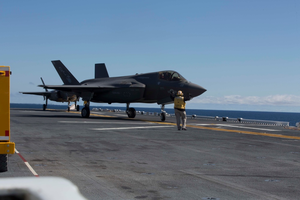 Making History: A Dozen F-35B aboard an LHA