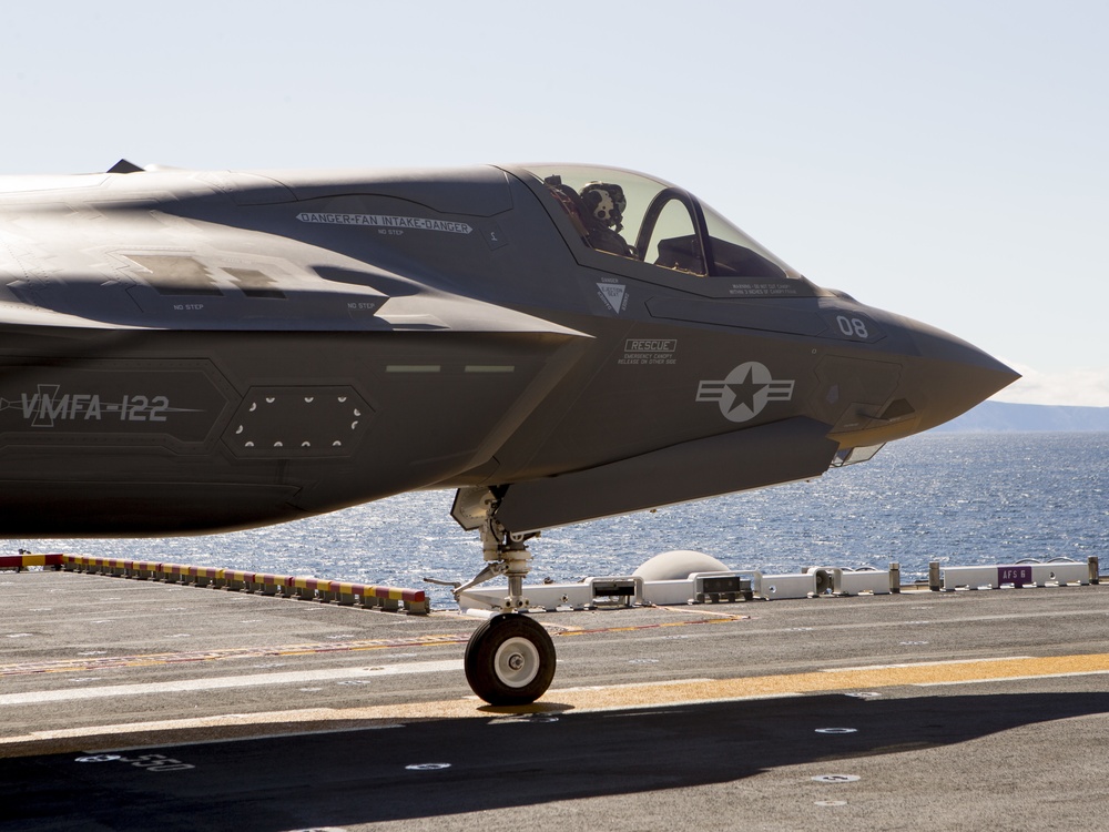 Making History:  A dozen F-35Bs aboard an LHA