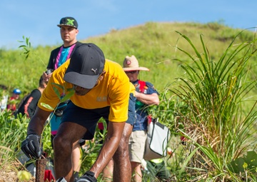 Military Members Plant Trees in Merizo