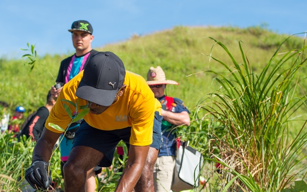 Military Members Plant Trees in Merizo
