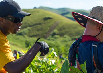Military Members Plant Trees in Merizo