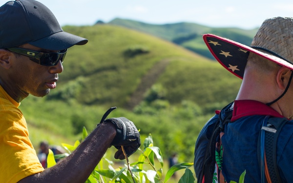 Military Members Plant Trees in Merizo