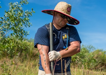 Military Members Plant Trees in Merizo