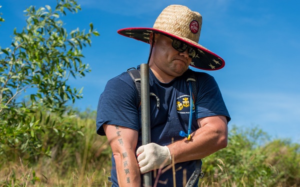 Military Members Plant Trees in Merizo