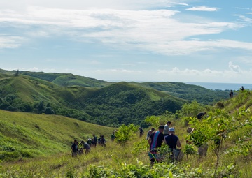 Military Members Plant Trees in Merizo