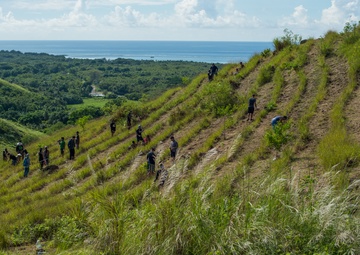Military Members Plant Trees in Merizo