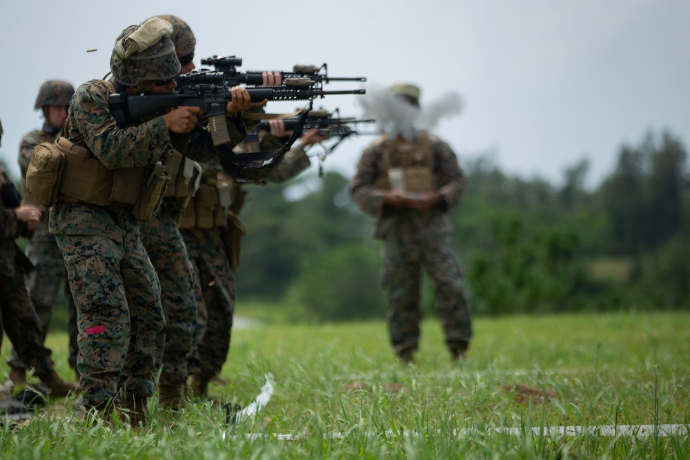 CLB-31 Marines fire on Range 23