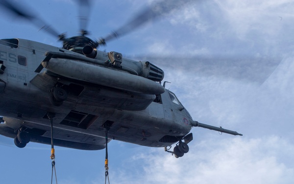 Harrier Engine Transfer aboard the USS Boxer