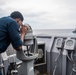 USS Harpers Ferry Conducts Replenishment-At-Sea