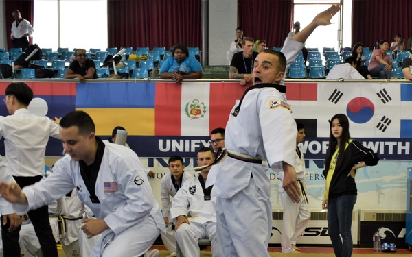 Soldiers kick it with fellow Taekwondo-ins at annual festival in Seoul