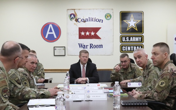 Briefing the Acting Secretary of the Army