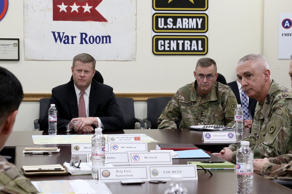 Briefing the Acting Secretary of the Army