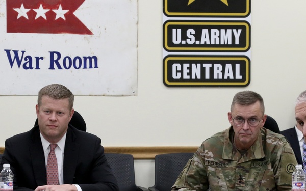 Briefing the Acting Secretary of the Army