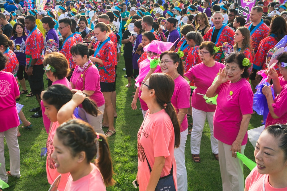 MCAS Futenma Marines and Sailors participate in local Kanchashii dance contest