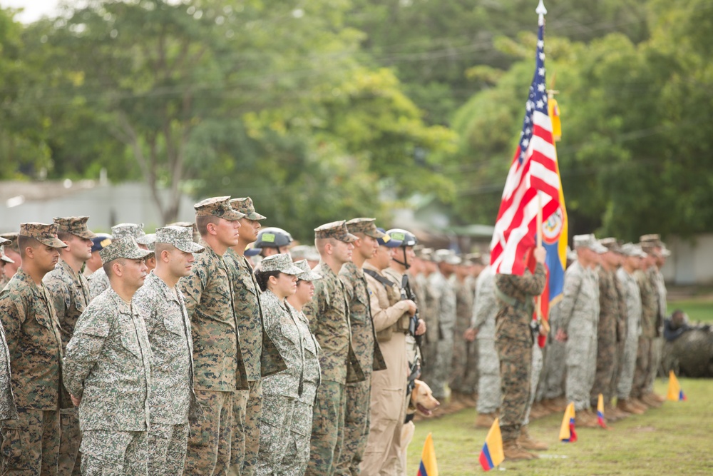 US, Colombian Marines commence humanitarian assistance rehearsal with opening ceremony in Colombia