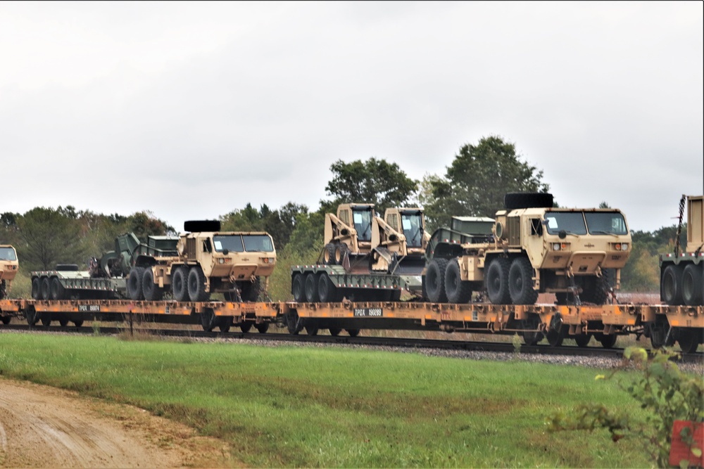 September 2019 Rail Movement at Fort McCoy