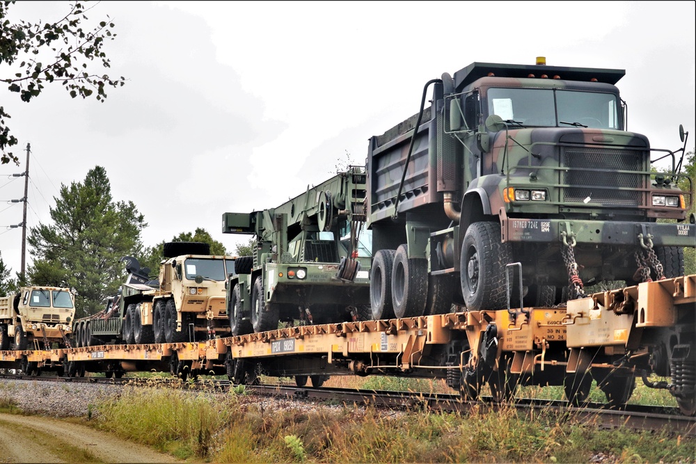 September 2019 Rail Movement at Fort McCoy