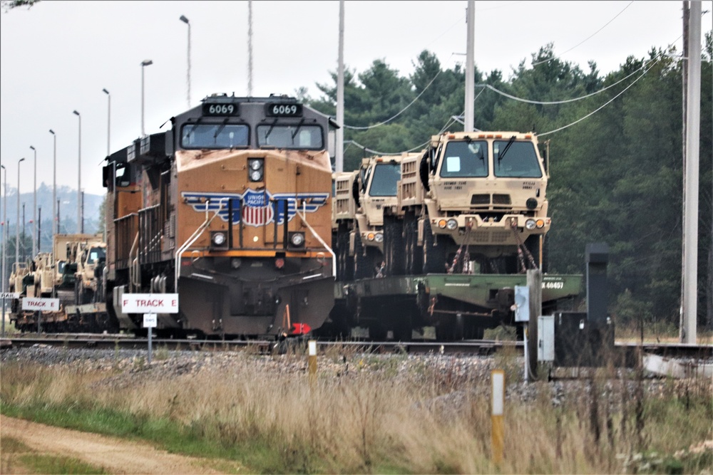 September 2019 Rail Movement at Fort McCoy