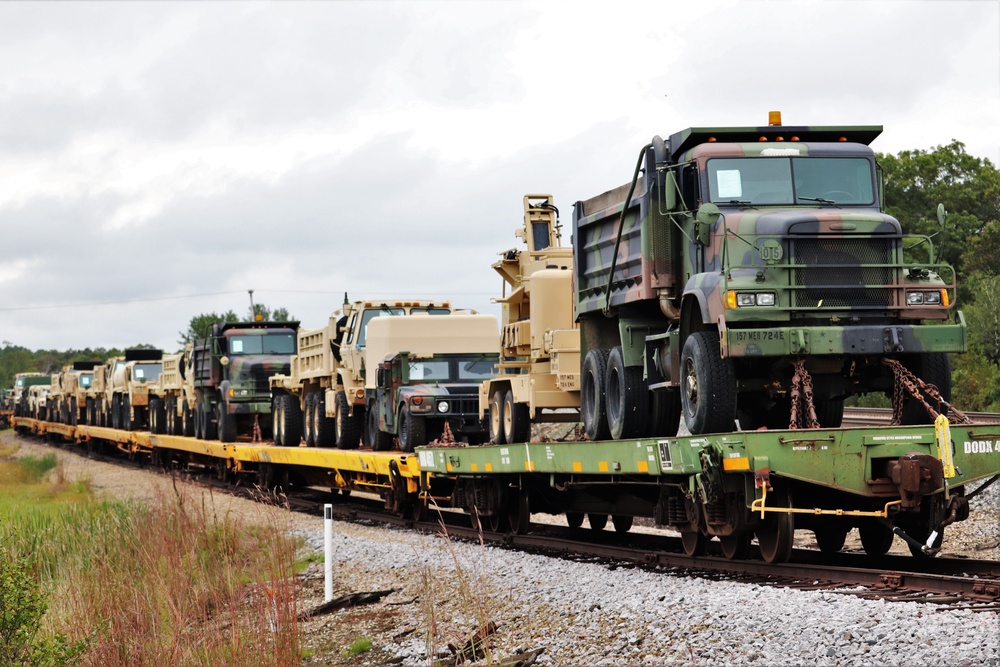 September 2019 Rail Movement at Fort McCoy