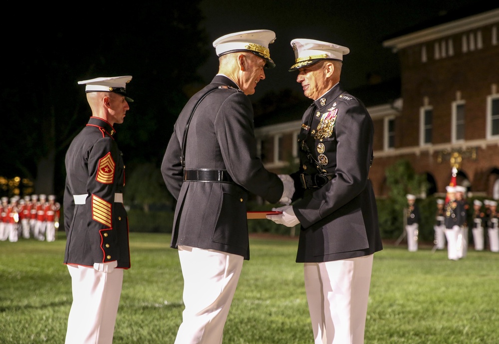 Barracks' Marines host a retirement for Gen. Thomas D. Waldhauser