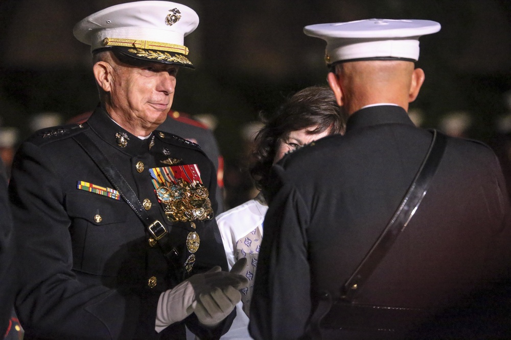 Barracks' Marines host a retirement for Gen. Thomas D. Waldhauser