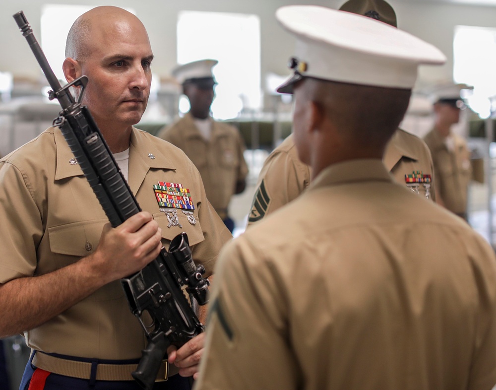 Hotel Co Battalion Commander's inspection