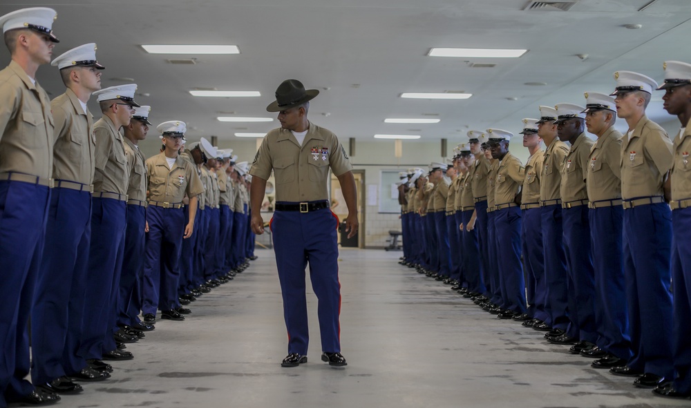 Hotel Co Battalion Commander's inspection