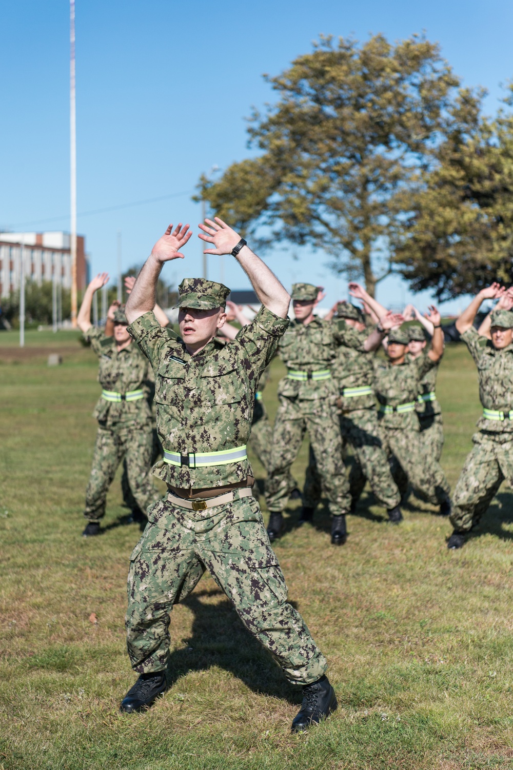 190927-N-TE695-0003 NEWPORT, R.I. (Sept. 27, 2019) -- Navy Officer Development School class earns their guidon