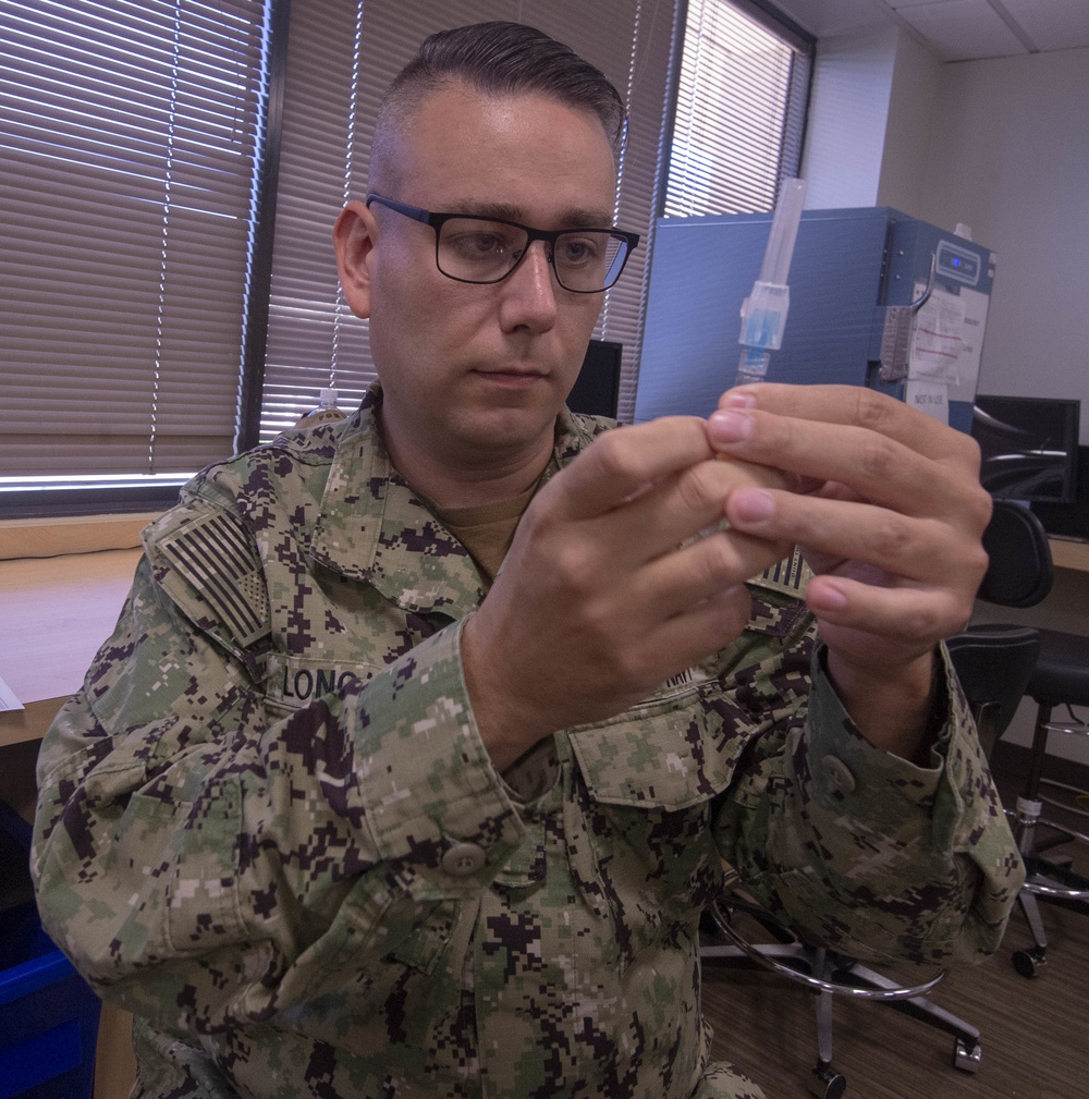 Hospital Corpsman Administers Flu Shots