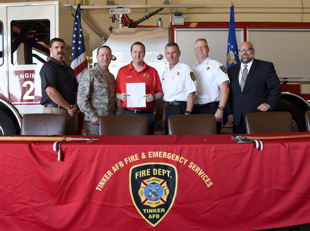 Tinker Firefighters negotiate new Local Supplement Agreement