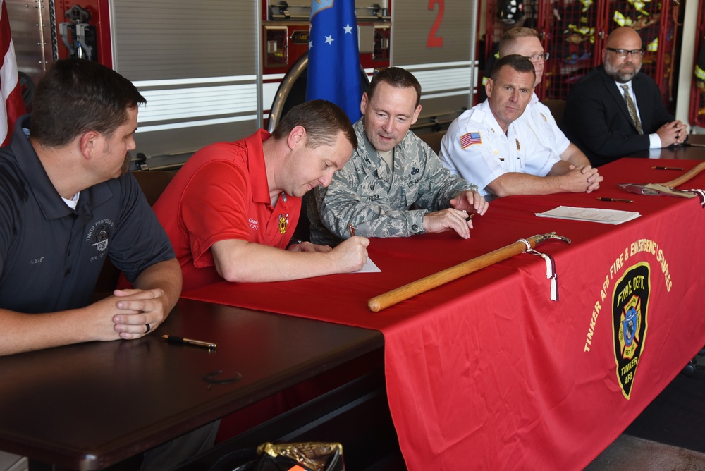 Tinker Firefighters negotiate new Local Supplement Agreement
