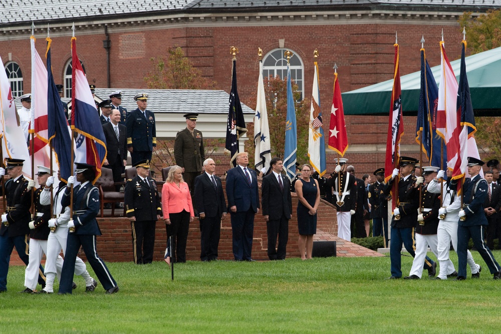 President Hosts Armed Forces Welcome Ceremony for New Joint Chiefs Chairman