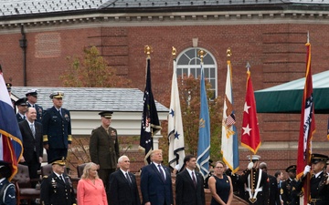 President Hosts Armed Forces Welcome Ceremony for New Joint Chiefs Chairman