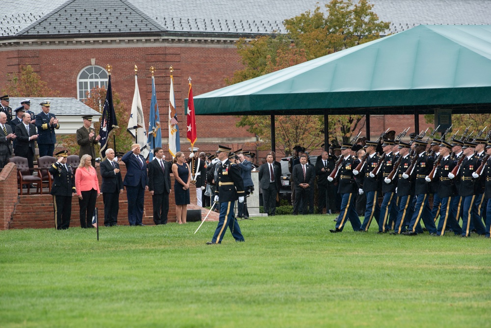 President Hosts Armed Forces Welcome Ceremony for New Joint Chiefs Chairman