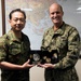 Commander, U.S. 7th Fleet Vice Adm. Bill Merz meets with Gen. Koji Yamazaki, Chief of Staff, Joint Staff, Japan Self-Defense Forces