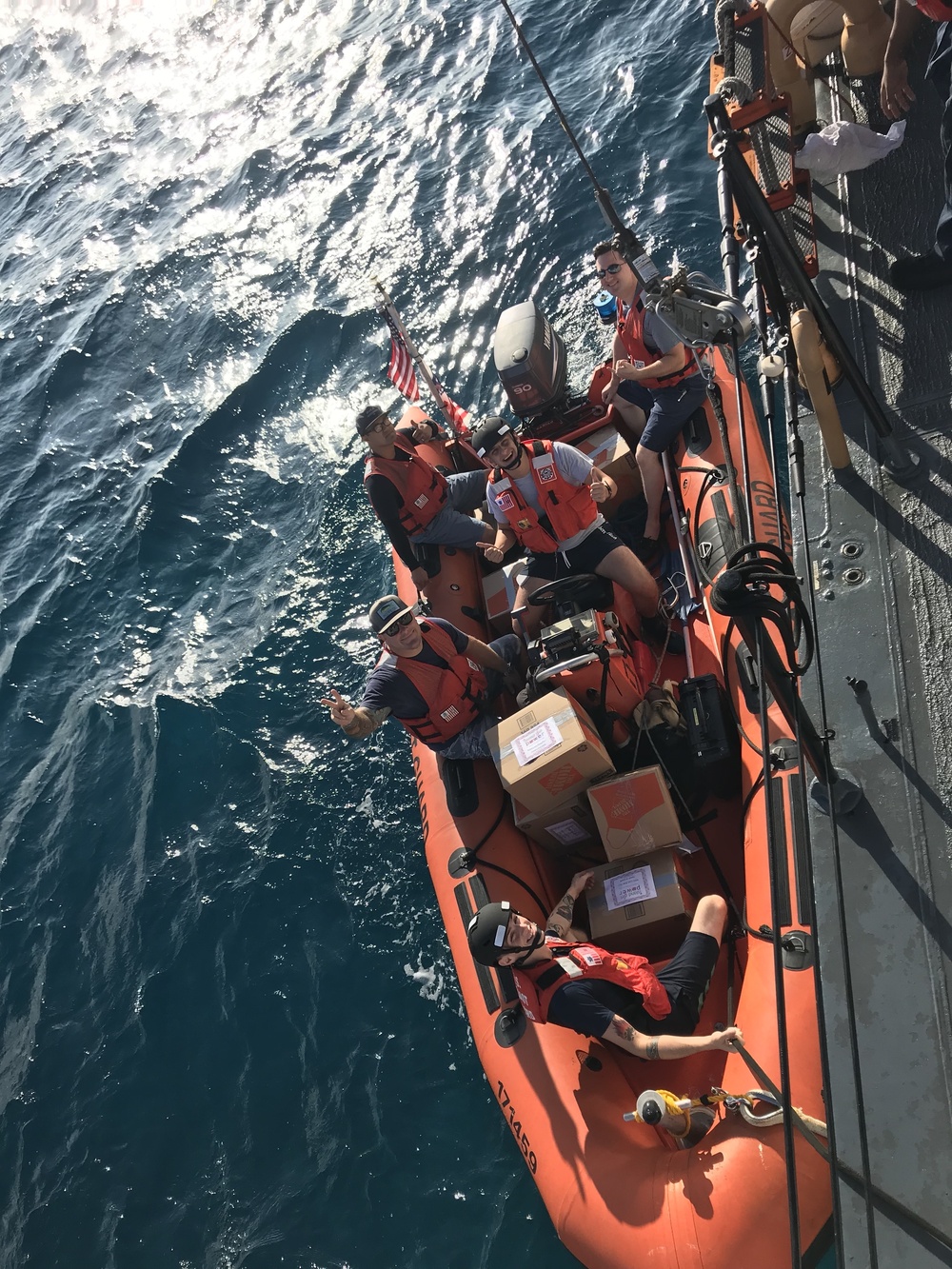 U.S. Coast Guard delivers supplies to Ulithi Atoll, FSM