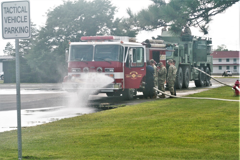 Firefighter training at Fort McCoy